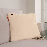 Cozy una teddy 45 x 45 cm draadloos warmtekussen (lichtbeige, powerbank 5000 mah) - afbeelding 4