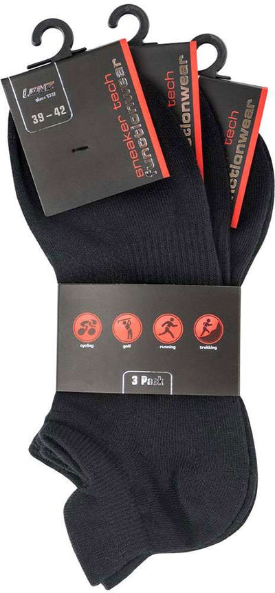 Lenz performance sneaker tech - running socks (3 pack)