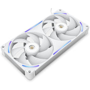 Nzxt performance fan f280x rgb case fans (wit, 2 stuks, 280 x 140 x 30 mm, pwm) - afbeelding 1