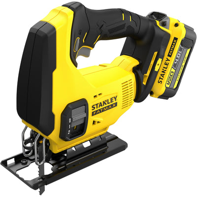 Stanley fatmax v20 18v decoupeerzaag (geel zwart, koffer, 2 accu's (2.0ah) en oplader (4a) inbegrepen)