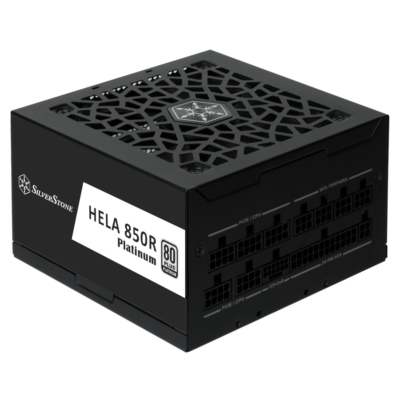 Silverstone hela 850r platinum modulaire 850 watt voeding (zwart, 4x pcie)