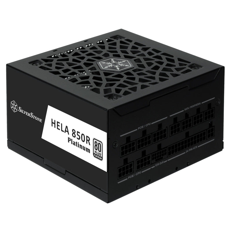 Silverstone hela 850r platinum modulaire 850 watt voeding (zwart, 4x pcie)