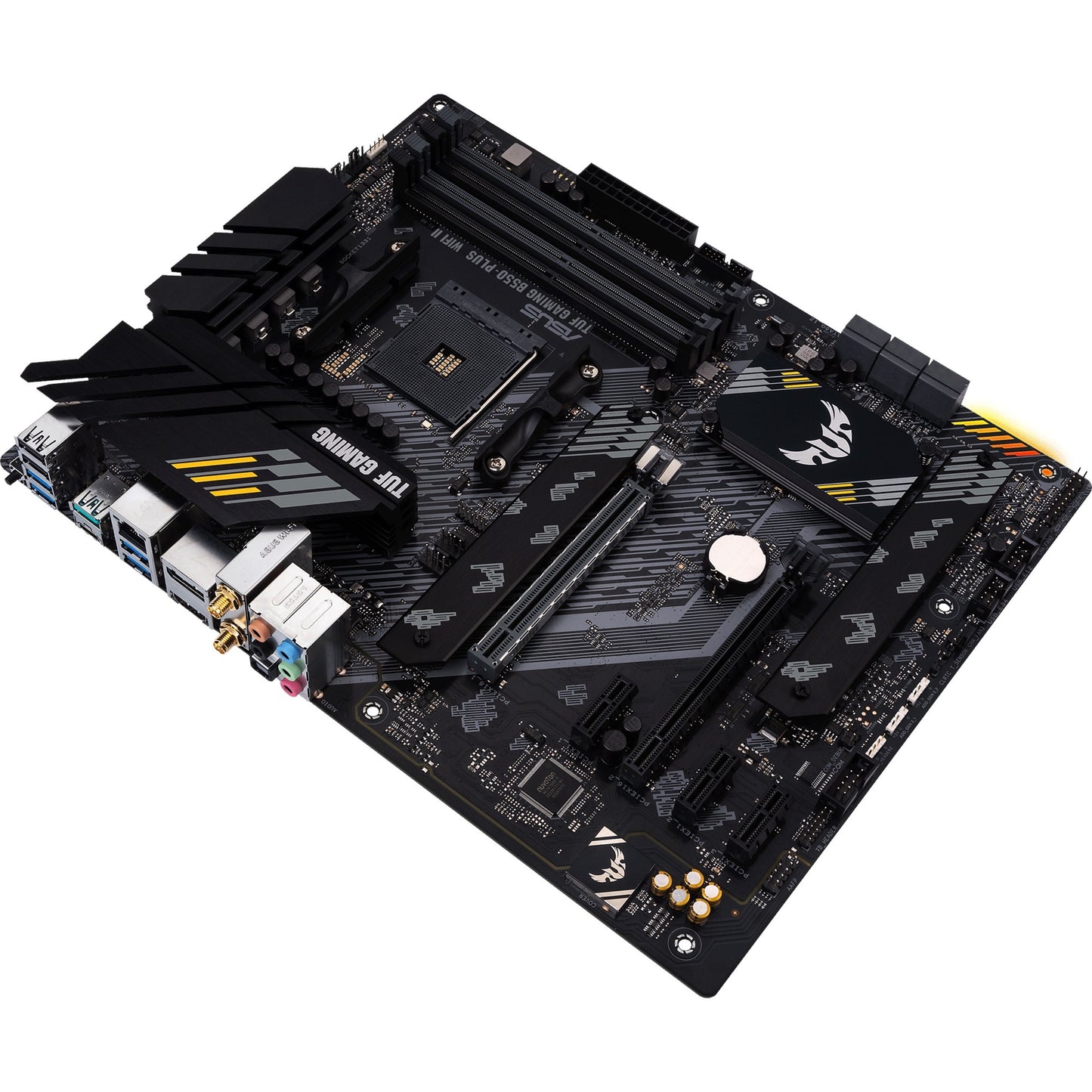 Asus tuf gaming b550-plus wifi ii socket am4 moederbord (zwart, raid, gb-lan, wi-fi 6, bt, sound, atx)