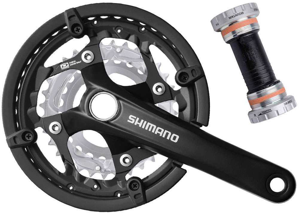 Shimano fc-t551 3x10-speed crank 44 32 24