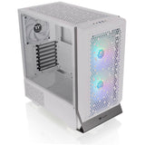 Thermaltake ceres 300 tg argb snow midi tower behuizing (wit | 2x usb-a | 1x usb-c | rgb | tempered glass) - afbeelding 3