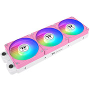 Thermaltake ct120 ex reverse argb sync pc cooling fan pink (3-fan pack) case fans (pink, 3 stuks, 120 x 120 x 25 mm, pwm) - afbeelding 1