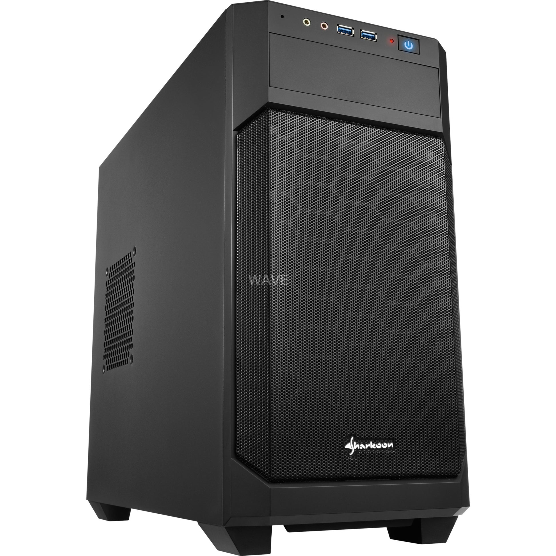 Sharkoon v1000 midi tower behuizing (zwart | 2x usb-a)
