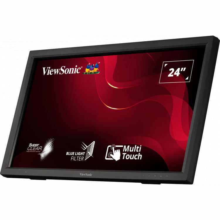 Viewsonic ir touch monitor td2423 24 (zwart, 1x hdmi, vga, dvi-d, usb-a, usb-b)