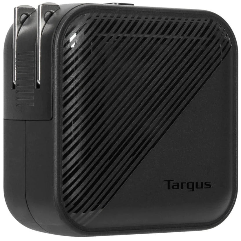 Targus 65w gan wall charger (zwart, 1x usb-c, 1x usb-a)