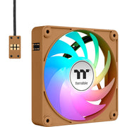 Thermaltake ct120 ex argb sync pc cooling fan gravel sand (3-fan pack) case fans (lichtbruin, 3 stuks, 120 x 120 x 25 mm, pwm) - afbeelding 2