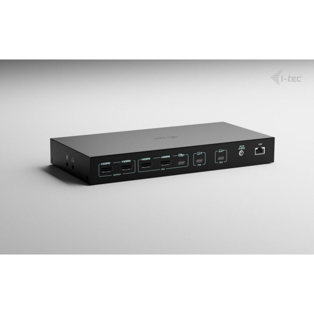 I-tec usb-c kvm dock pro dockingstation (zwart)