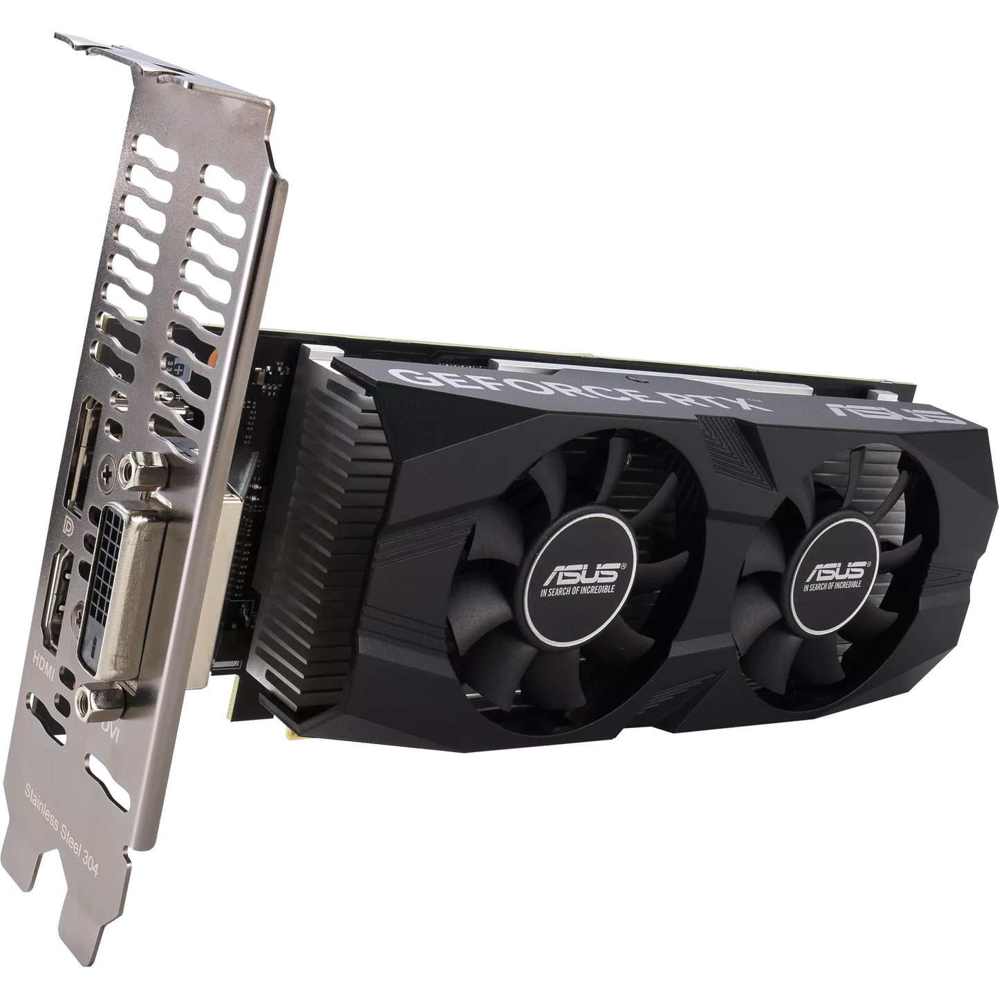 Asus geforce rtx 3050 lp brk oc edition 6gb gddr6 grafische kaart (1x displayport, 1x hdmi 2.1, 1x dvi-d)