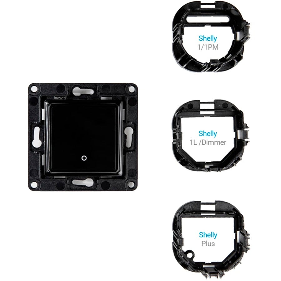 Shelly wall switch 1 knop (zwart)