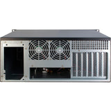 Inter-tech 4u-4098-s rack behuizing (zwart | 2x usb-a) - afbeelding 3