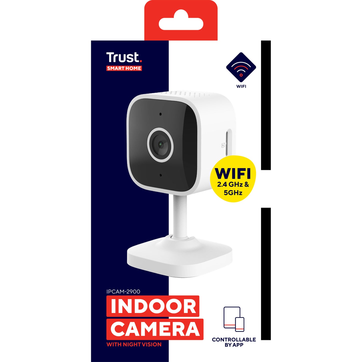 Trust ipcam-2900 beveiligingscamera (wit, 2.4 of 5ghz wifi)