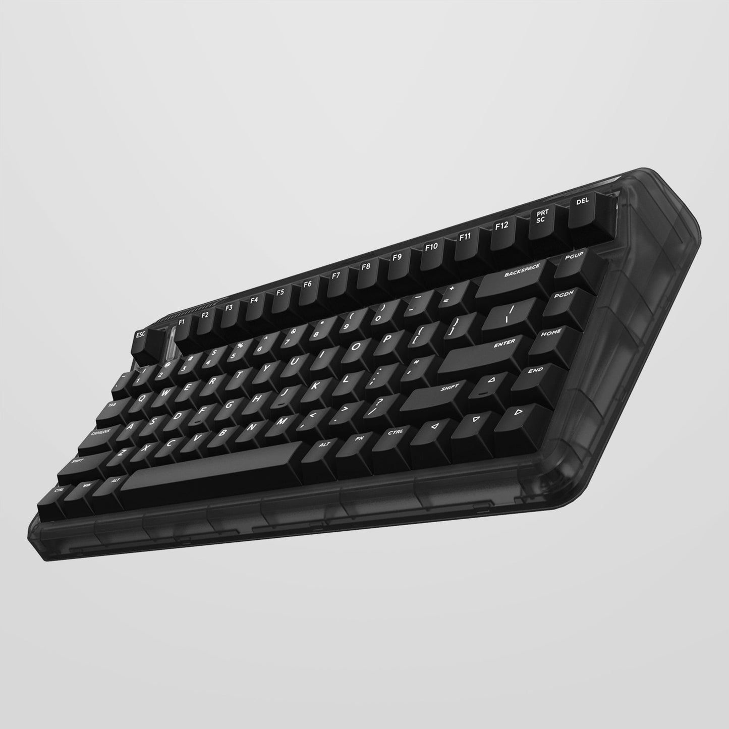 Iqunix og80 dark side wireless mechanical keyboard (zwart, us lay-out (qwerty), cherry mx brown, 80% (tkl), rgb leds, hot-swappable, pbt, 2.4ghz | bluetooth 5.1 | usb-c)
