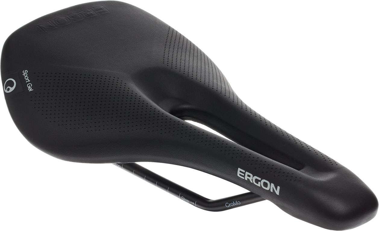 Ergon zadel SR Sport gel dames S M zwart