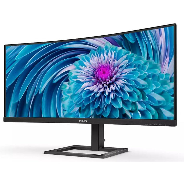 Philips 346e2cuae 00 34 curved ultrawide monitor (zwart, hdmi, displayport, 4x usb-a, usb-c)