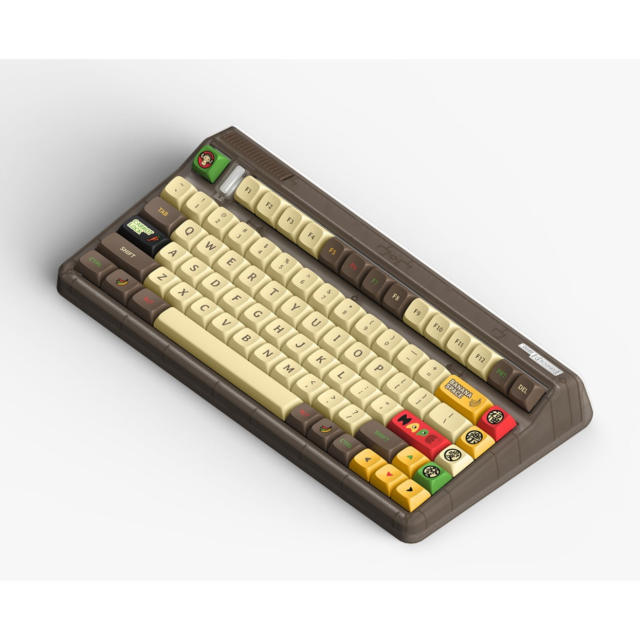 Iqunix og80 happy ape wireless mechanical keyboard (zwart, us lay-out (qwerty), ttc holy panda, 80% (tkl), rgb leds, hot-swappable, pbt, 2.4ghz | bluetooth 5.1 | usb-c)