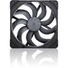 Noctua nf-a14x25 g2 pwm sx2-pp chromax.black case fans (zwart, 2 stuks, 140 x 140 x 25 mm)