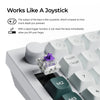 Keychron q0 he qmk wireless custom number pad rgb mechanisch numpad (zwart, us lay-out (qwerty), gateron double-rail magnetic nebula, hot-swap, rgb, double-shot pbt keycaps)