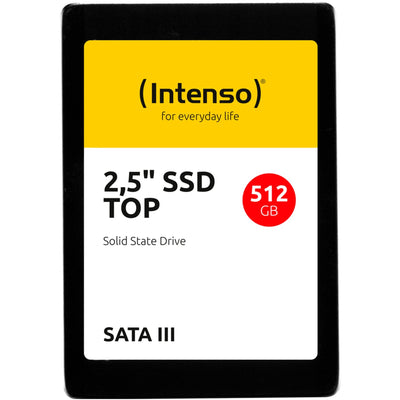 Intenso top performance, 512 gb ssd (zwart, 3812450, sata 600, bulk)