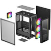 Deepcool matrexx 55 v4 c midi tower behuizing (zwart | 1x usb-a | 1x usb-c | rgb | window)