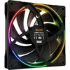 Be quiet! light wings pwm high-speed rgb case fan (zwart, 140 x 140 x 25 mm)