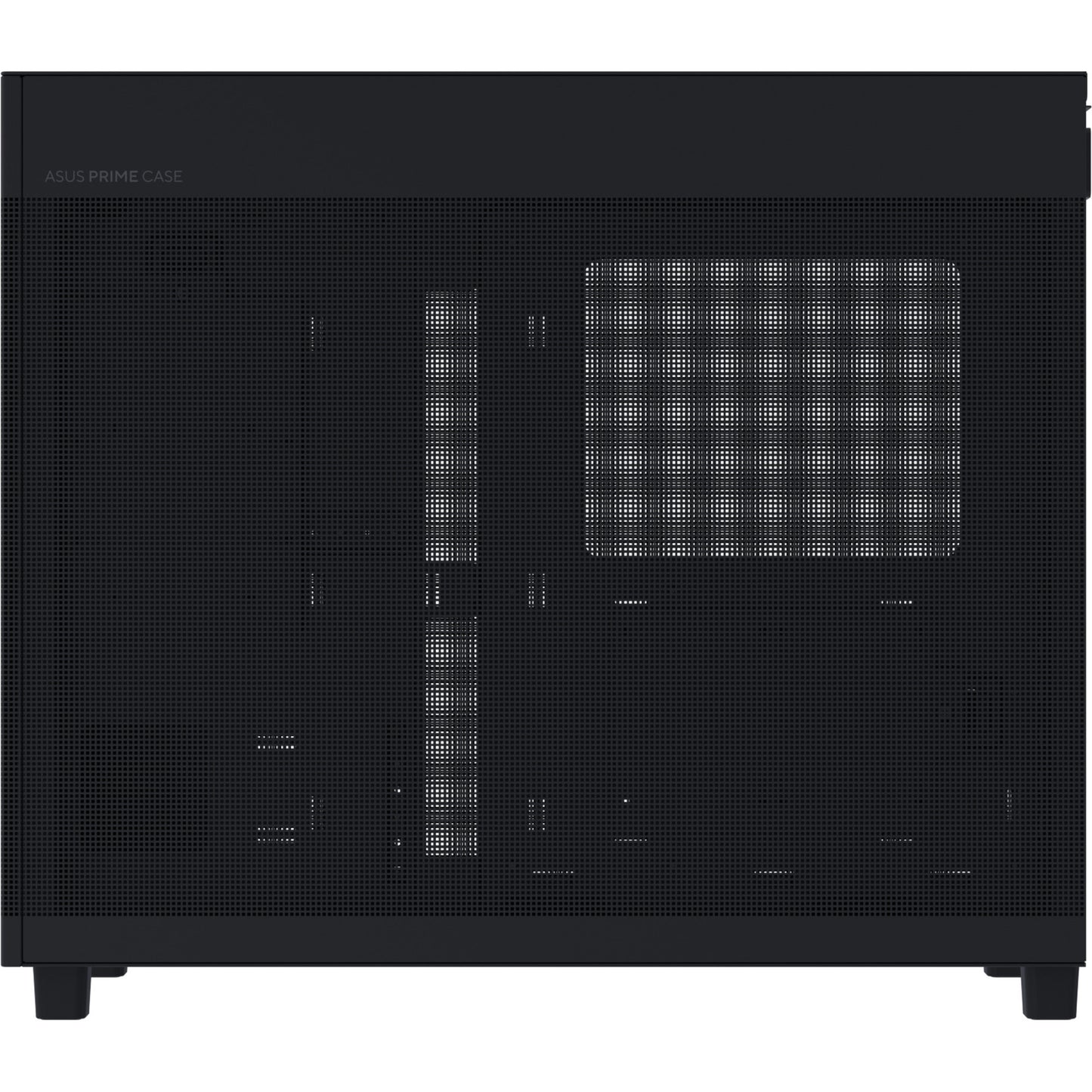 Asus prime ap303 - mesh panel midi tower behuizing (zwart | 2x usb-a | 1x usb-c)