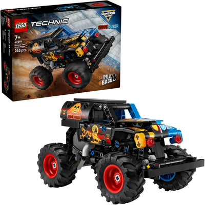 Lego technic 42219 - monster jam grave digger - vuur ijs
