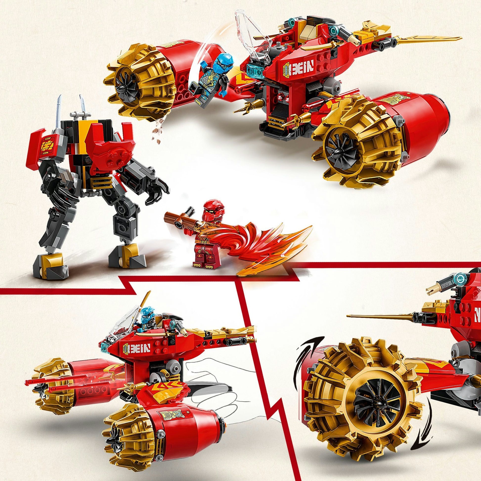 Lego ninjago 71830 kai's mechastormvoertuig