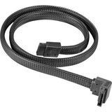 Silverstone sata iii kabel 50cm (zwart, 6gb s, 90º connector, cp08) - afbeelding 1