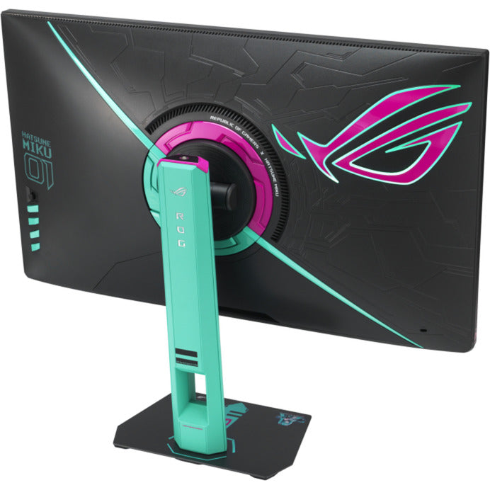 Asus rog strix xg27acmeg-g hatsune miku edition 27 gaming monitor (zwart turquoise, 260 hz, hdmi, displayport, usb-c, amd free-sync)
