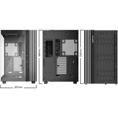 Be quiet! light base 900 dx big tower behuizing (zwart | 2x usb-a | 1x usb-c | rgb | window)