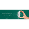 Frient smart din relay relais (lichtgrijs, zigbee)