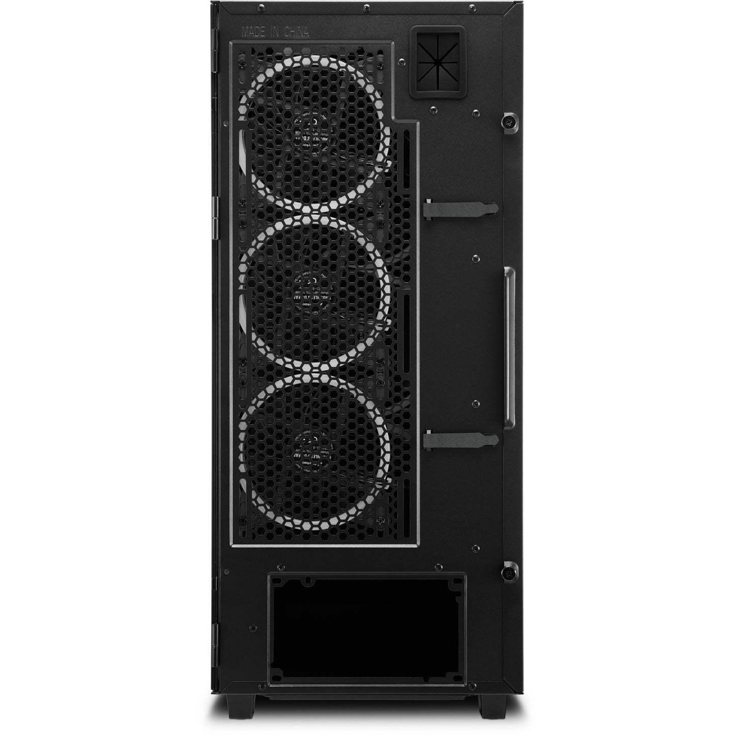 Sharkoon rev300 midi tower behuizing (zwart | 4x usb-a | 1x usb-c | rgb | tempered glass)
