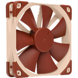 Noctua nf-f12 pwm case fan (lichtbruin, 120 x 120 x 25 mm) - afbeelding 1