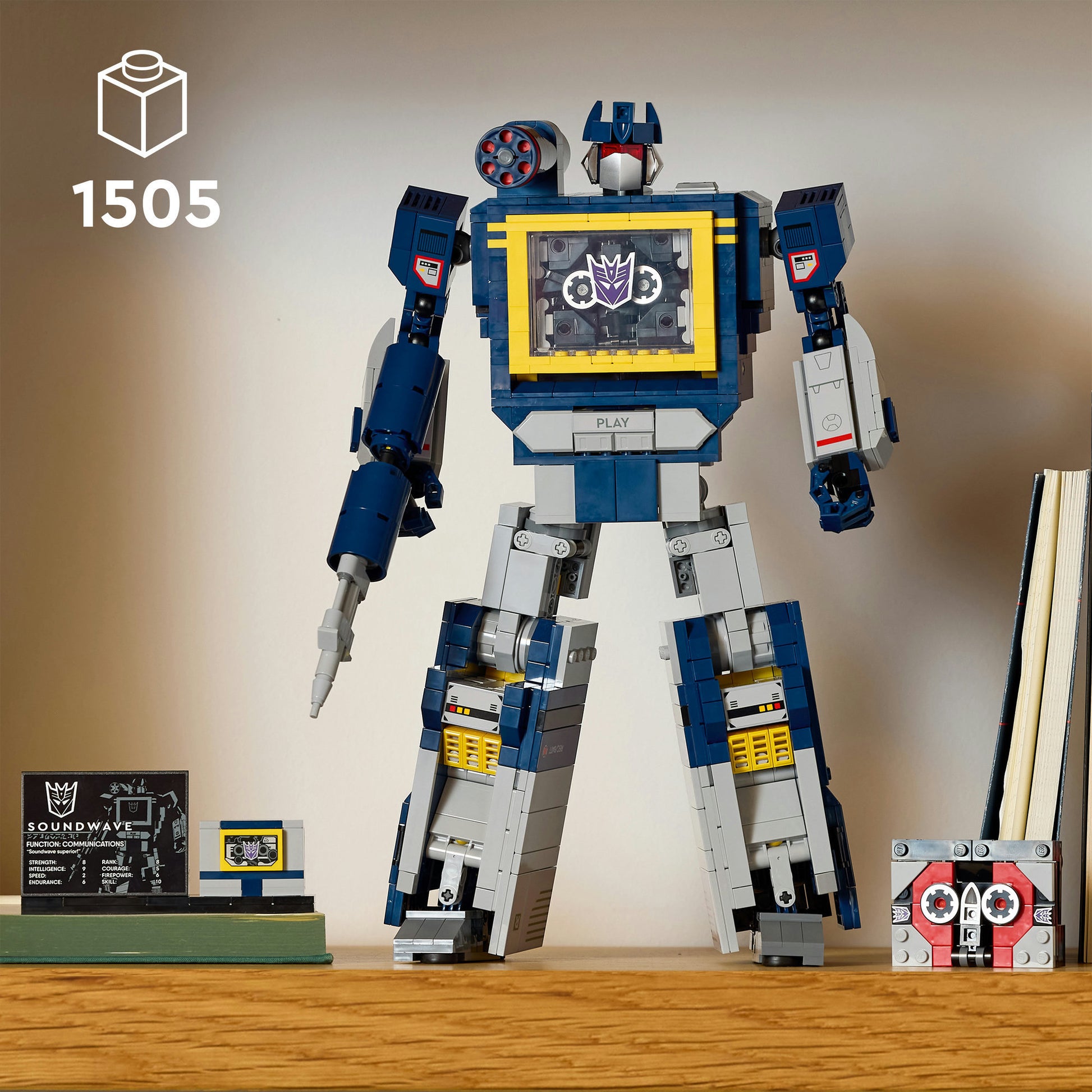Lego ® icons transformers: soundwave - transformers collectie - 10358