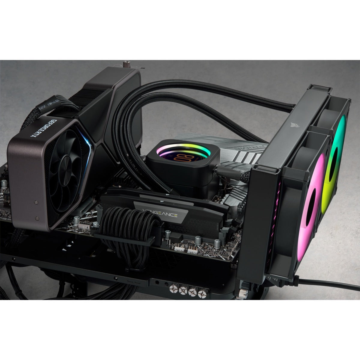 Corsair vengeance 32 gb ddr5-4800 (2x 16 gb) werkgeheugen (zwart, cmk32gx5m2a4800c40, xmp 3.0)