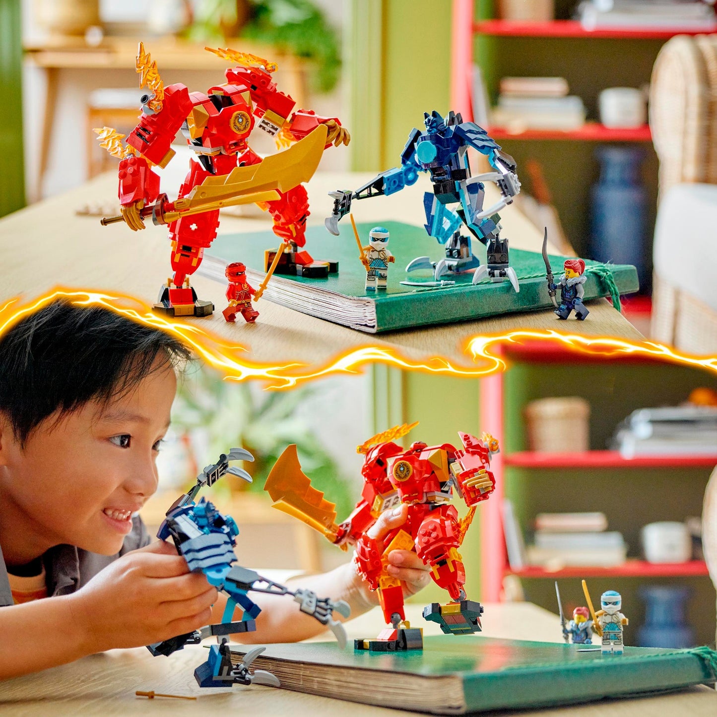 Lego ninjago 71808 kais elementaire vuurmecha