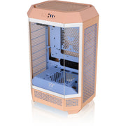 Thermaltake the tower 300 - peach fuzz mini tower behuizing (perzik | 3x usb-a | tempered glass) - afbeelding 4
