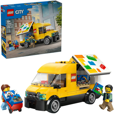 Lego ® city: de bestelwagen - bouw- en speelset voor autofans vanaf 6 jaar - met 2 minifiguren - 60500