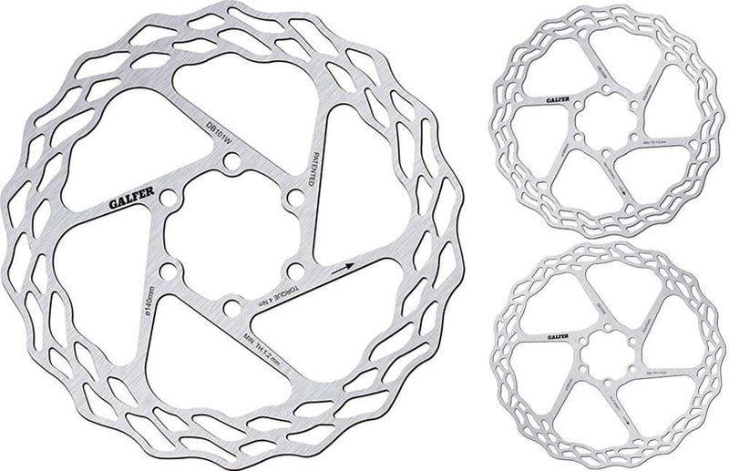 Galfer bike wave® fixed road 6-bolt disc rotor