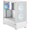 Fractal design pop air rgb midi tower behuizing (wit | 2x usb-a | rgb | tempered glass)