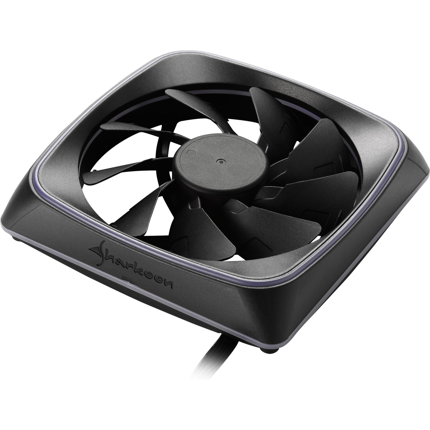 Sharkoon rgb shark lights case fan (zwart, 120 x 120 x 25 mm)