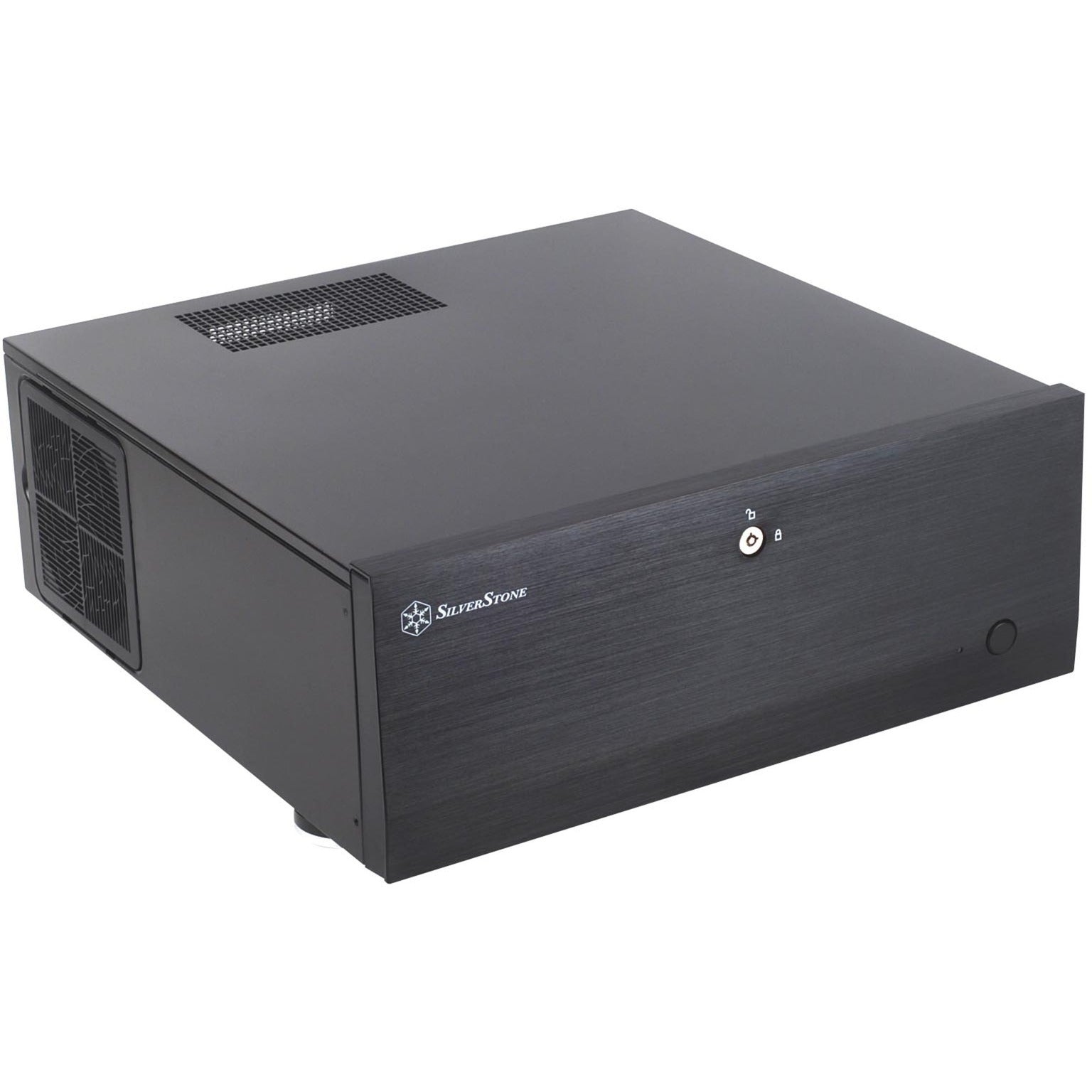 Silverstone sst-gd07b-c htpc behuizing (zwart | 1x usb-a | 1x usb-c)