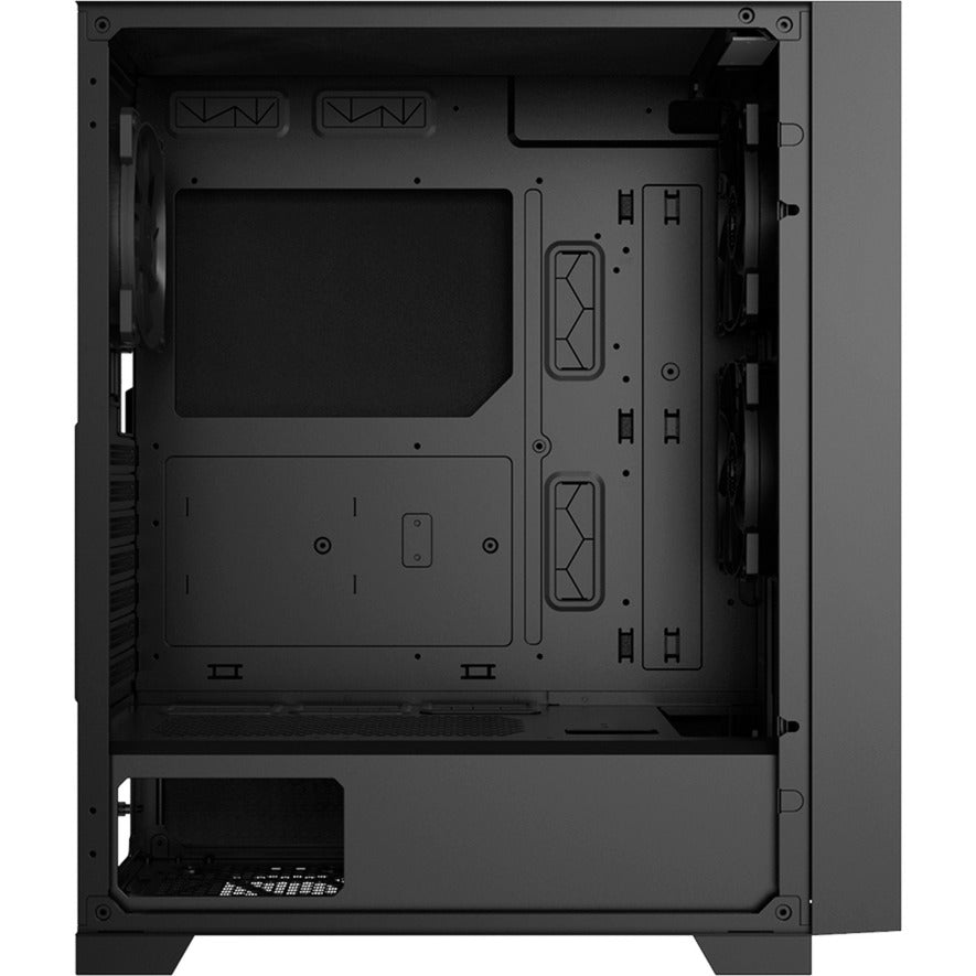 Montech air 1000 silent midi tower behuizing (zwart | 3x usb-a)