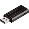Verbatim pinstripe usb drive 16 gb usb-stick (zwart, usb 2.0)