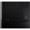 Inter-tech it-6865 midi tower behuizing (zwart | 4x usb-a | 1x usb-c)