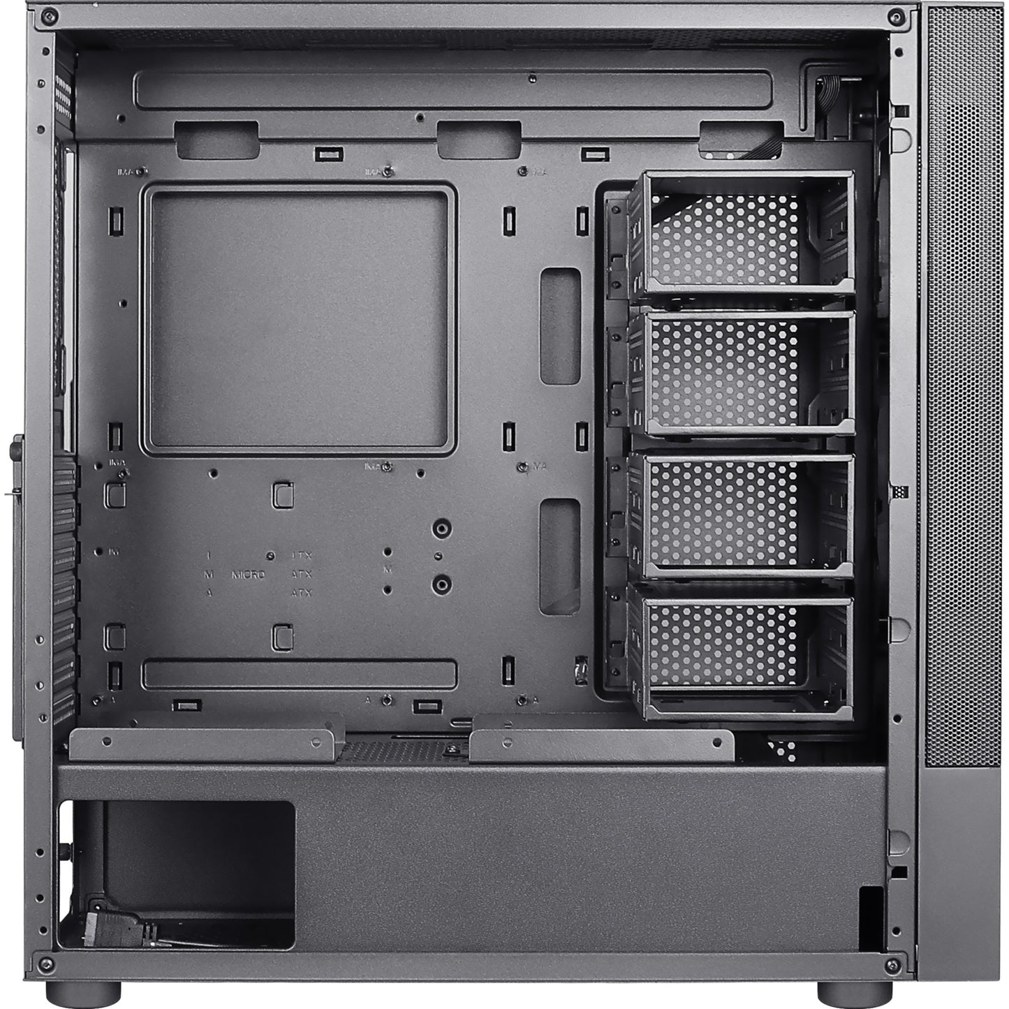 Aerocool cipher s-bk-v1 midi tower behuizing (zwart | 3x usb-a)